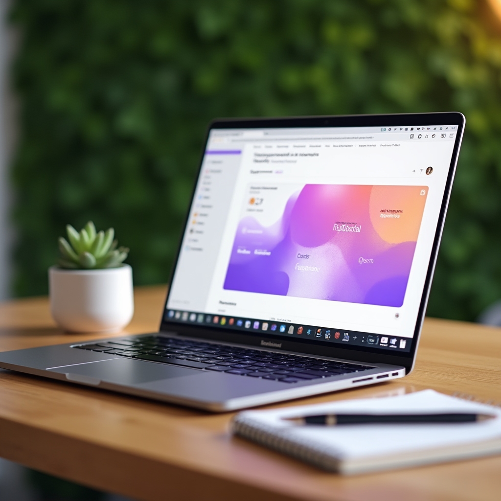Interfața platformei educaționale mibovay pe un laptop modern